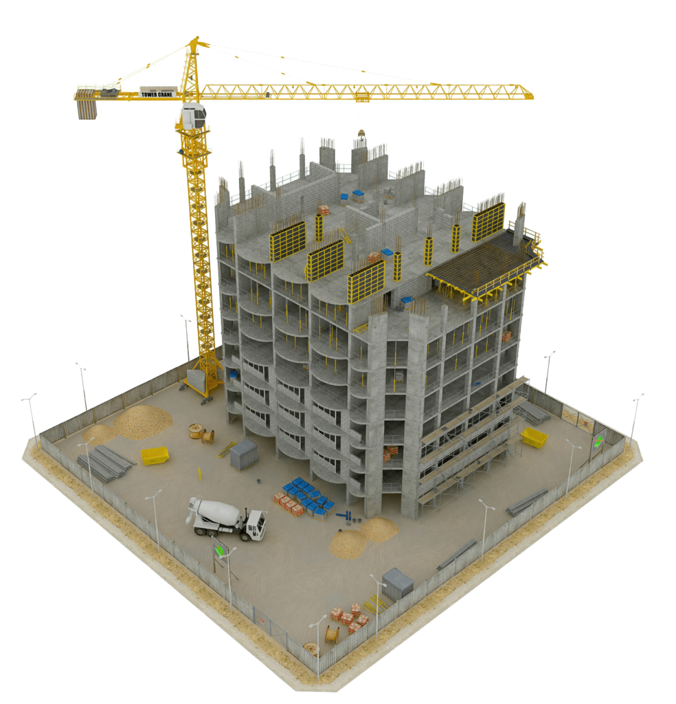 construction building top view PNG