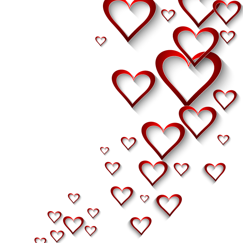 Red Heart Background PNG