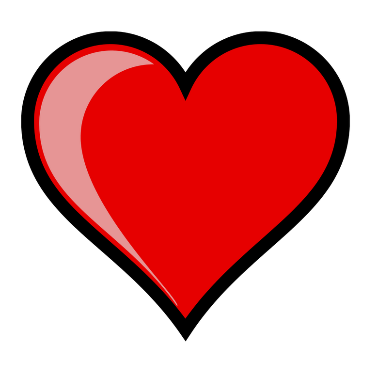 Red Heart Love PNG Image