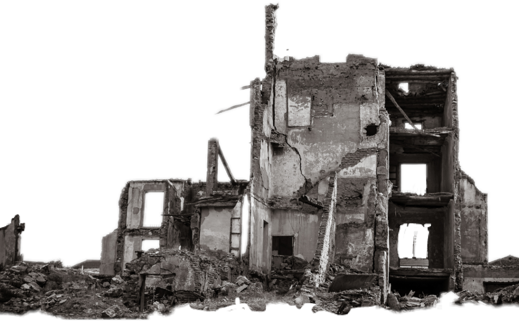 Ruined building PNG