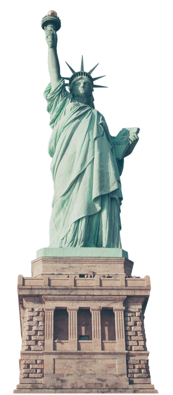 Statue of liberty transparent