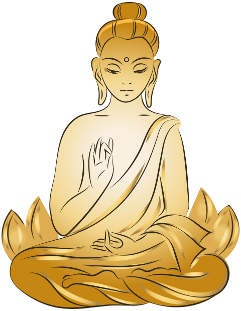 gautam buddha meditation PNG Picture