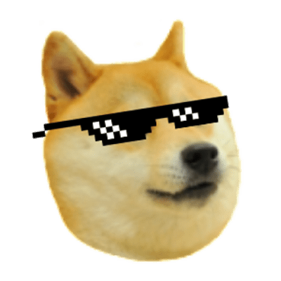 Doge with glasses