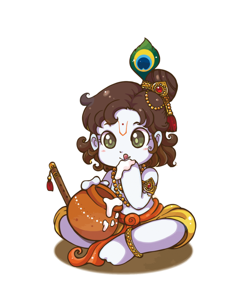 Lord Krishna childhood PNG Pic