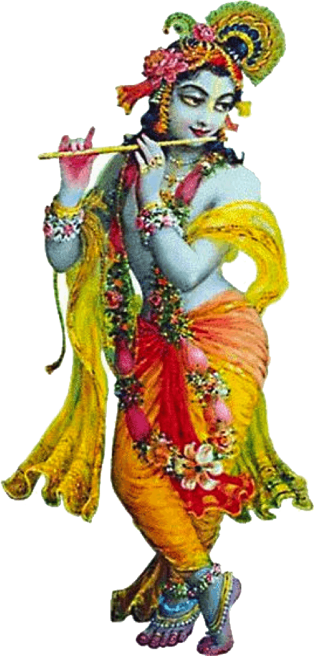 lord krishna with flute png